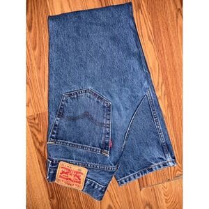 Levi Strauss 505 Mens Jeans W30 L30 Medium Wash Straight Fit Denim